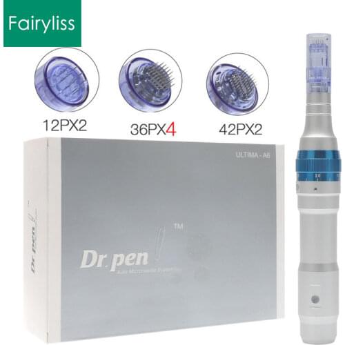 Electric Dr.Pen A6 Permanente Microblading Tattoo Needles Derma Makeup Tools Eyebrows Eyeliner Lips Micro Pen With 8PCS Pins