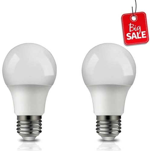 2PCS A60 9w E27 3000K Energy Saving Lamp For Home Office Interior Decoration