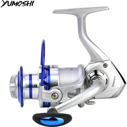 YUMOSHI Carp Fishing Reel Metal Spool Spinning Reel Saltwater 5.5:1 Fishing Accessories Sea Coil For Spinning Fishing Equipment