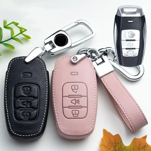 Leather Car Key Case for Haval Hover Coupe H1 H2 H4 H6 H7 H8 H9 GMW 2015 C50 F5 F7 H2S Hoist New Key Case Covers