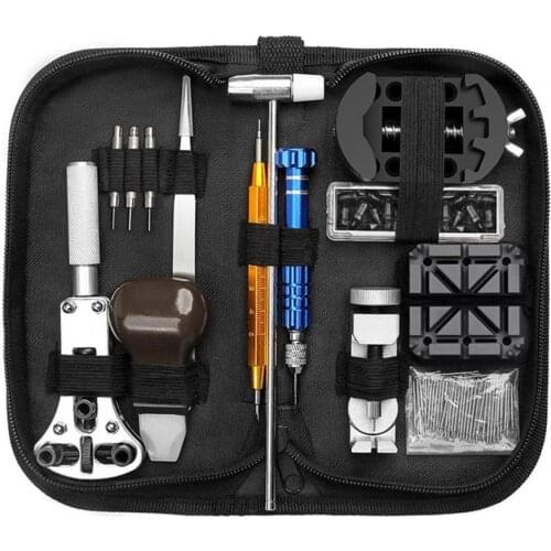 138Pcs Watch Repair Tool Kit Fully-equipped Durable Back Case Opener Wristwatch Repairing Tools set for Watchmaker Watches Kits