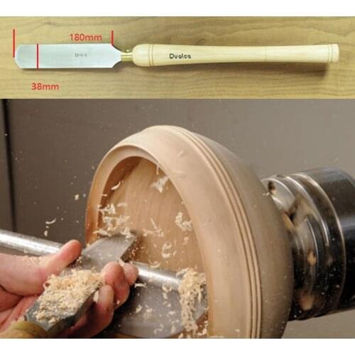 New 1Pcs HSS 38mm Big Round Nose Scraper Woodturning Gouge Tool Woodworking Ring Knife