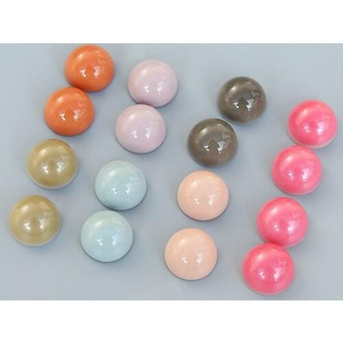 New style 100pcs/lot 12mm color printing geometry rounds shape flatback beads diy jewelry earring/garment pendant accessory