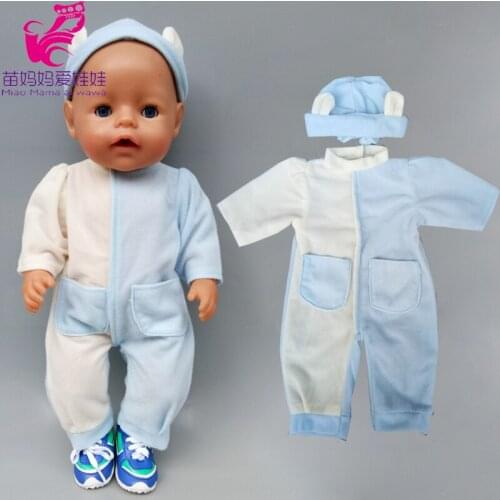 Doll clothes pants cartoon alpaca pajamas for born baby doll sleeping wear sets for 18" girl dolls clothes toys wear kids gift