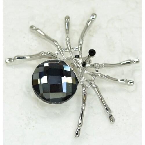 Wholesale Spider Glass Rhinestone Pin brooches C101961