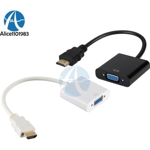 HDMI Male to VGA Female Adapter 1080P HDMI to VGA Video Cable Cord Converter Adapter for PC DVD HDTV TV