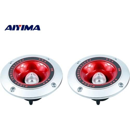 AIYIMA 2Pcs 4 Inch Piezo Horn Speakers Tweeter Colorful Flashing Loudspeaker 4 Ohm 20W Piezoelectric Treble Speaker Stage