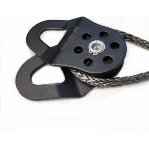 10Ton Off road winch movable nylon pulley sheave snatch block splint vehicle refitting rescue trailer rope winch rope trailer