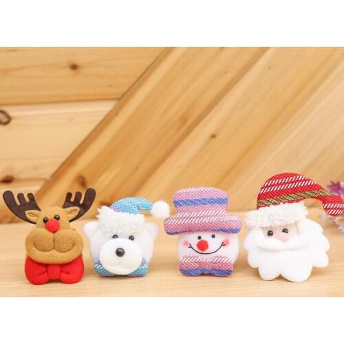 1Pc Christmas Decor Circles Bracelets Cartoon Santa Claus Christmas Decorations for Home Xmas Party Children Kids Gifts Navidad