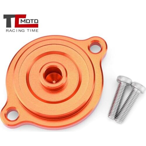 TCMOTO CNC Aluminum Motorcycle Engine Oil Filter Cover Cap For KTM DUKE 390 Duke390 2017-2020 2018 2019