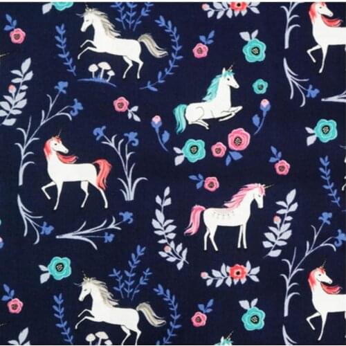 Navy, pink, teal My Unicorn waterproof , Riley Blake, BPA Free Table Cloth