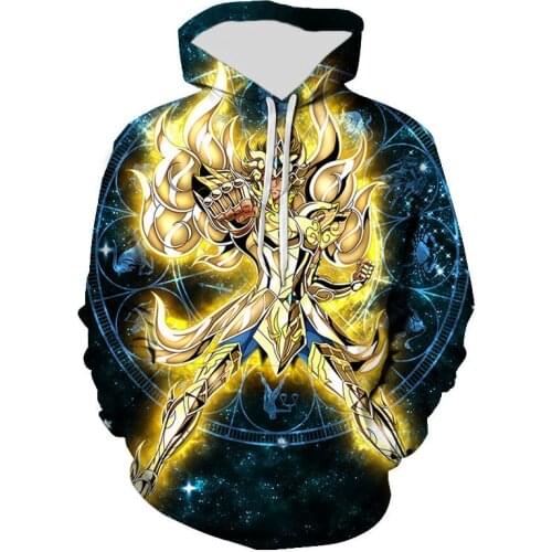 3D Printed Cool Saint Seiya Hoodies Men Women Children Sweatshirts Streetwear Pullover Long Sleeve Boy Girl Kids Casual Jacket