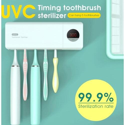 ABS+PC Uv Sterilizer Uv Disinfection Toothbrush Sterilizer Fashion Toothbrushsterilizerholder Toothbrushcase UV Bathroom Uv
