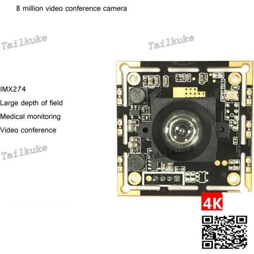 USB 8 Million 4 K HD Video Conference Live IMX274 Document Photo Monitoring Super Large Depth of Field Camera