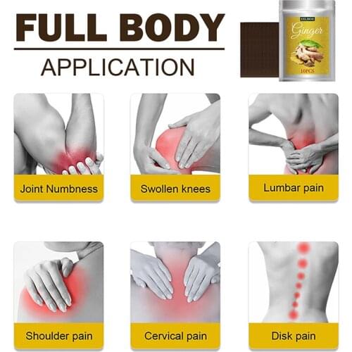 10/20 Pcs Ginger Neck Back Pain Plaster Patch Keep Joint Body Warmer Sticker Dropshipping 2020 Best Selling Products Foot Care