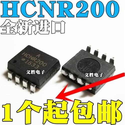 10pcs/lot SOP8 patch wide body new original high linear optocoupler isolator HCNR200