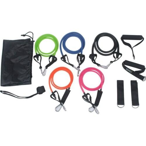 11pcs/Set Pull Rope Fitness Yoga Rubber Loop Tube Latex Tubes Exercises Resistance Bands Excerciser Body Training Workout