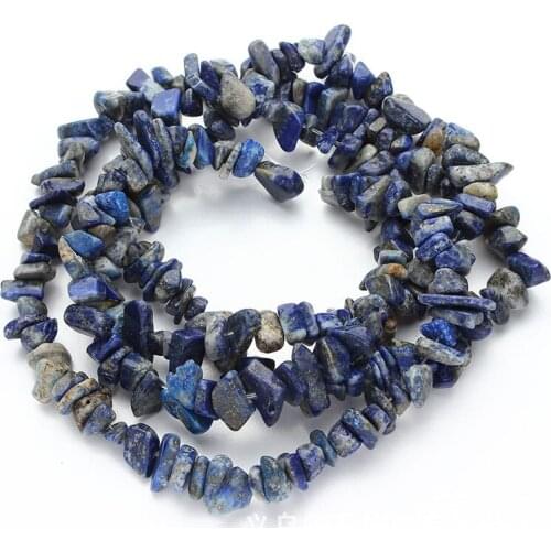 3-5x6-8mm Blue Sodalite Beads Natural Freeform Chips Stone Beads For Jewelry Making Beads 32'' Needlework DIY Beads Trinket