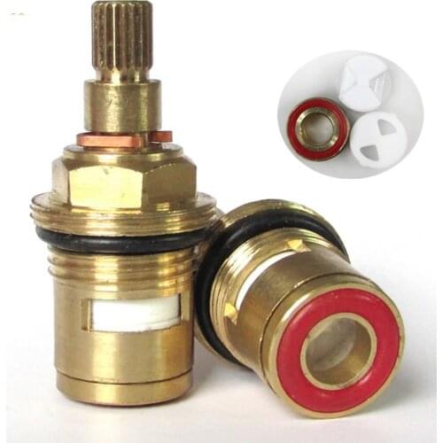 45mm Brass Faucet Cartridge Tap Parts Valve Part Water Tap Valve Single Cold Water Faucet Repair Parts 1012D
