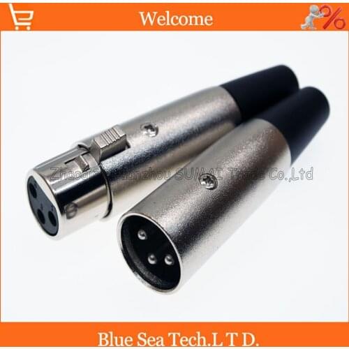 5 Pairs Audio MIC Connector XLR 3 Pin Male and female 3P XLR KTV Microphone plug,Taiwan type Lock screw
