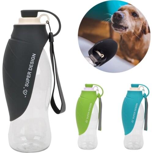 580ml Travel Outdoor Water Cans Silicone Water Dispenser Pet Puppy Cat Feeder Portable Dog Drinking Water Bottle