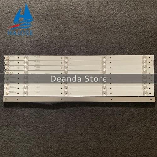 9pcs/set LED backlight strip for TCL L55P3CUS LVU550ND1L cd9w27 55BC7600 55U6780C 4C-LB5504-HR17J HR18J 55HR330M04B5 V4