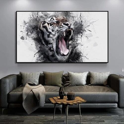Abstract Art Painting Animal Posters and Prints Living Room Decor Canvas Paintings Wall Art Interior Decoration Picture for Home