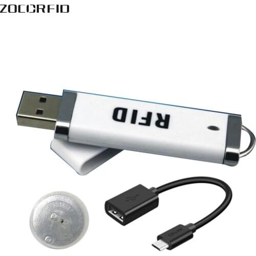 Contactless Iso15693 NFC reader Encoder IC Card Reader for RFID ticket reader with 10pcs NFC tags USB Interface 13.56MHZ