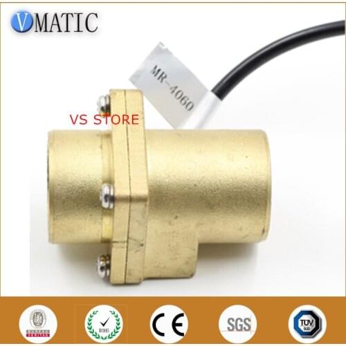 Free Shipping VC4060 Brass Fluid Oil Flow Switch 220v Electronic Water Flow Switch VC