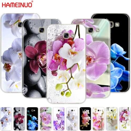 HAMEINUO Orchid Flowers Colorful cell phone case cover for Samsung Galaxy A3 A310 A5 A510 A7 A8 A9 2016 2017 2018