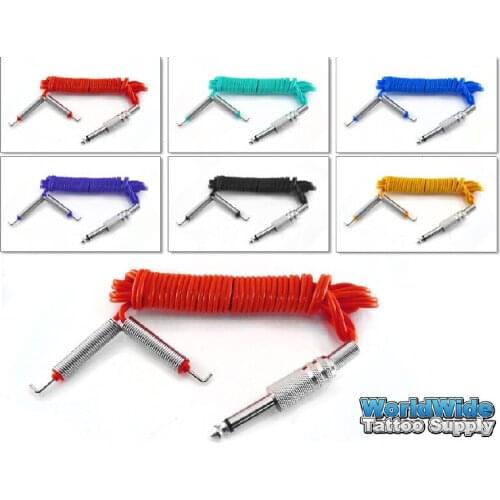 Colored tattoo machine clip cord (Phono plug)
