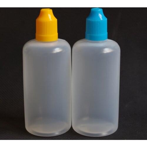 1pcs Soft PE Plastic Dropper Bottle 100ml Empty Refillable Liquid Vial With Childproof Cap Vial