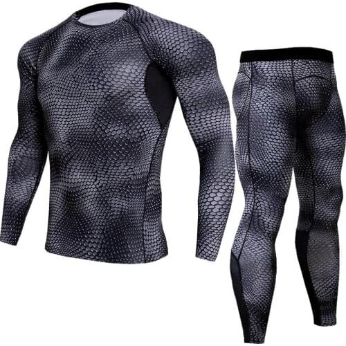 MMA Compression Sport Suit Men kickboxing Sets T-Shirt+Pants Fitness Bjj Rashguard MMA Clothing Training Workout Boxing Jerseys