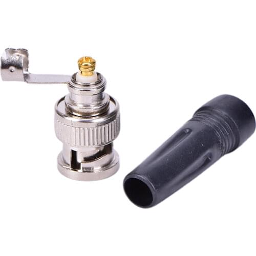 1pc Surveillance BNC Connector Male Plug Adapter For Twist-on Coaxial RG59 Cable For CCTV Camera Video/AUDIO Connector