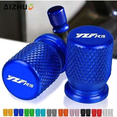 Motorcycle Accessories FOR YAMAHA YZFR15 YZF-R15 2008-2016 2015 2014 2013 Tire Valve Air Port Cover Cap CNC Aluminum YZFR15 LOGO