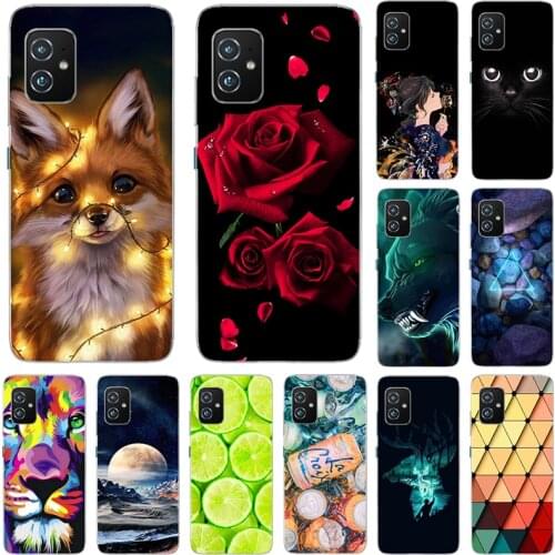 Cartoon Flower Animal Fruit Painting Soft TPU Phone Case For Asus Zenfone 8 ZS590KS 8 Mini ZS590KS Flip Cover silicone