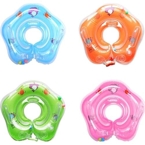 Swimming Baby Neck Ring Tube Safety Infant Inflatable Summer Water Floating Circle for Pool Bathing Accessories