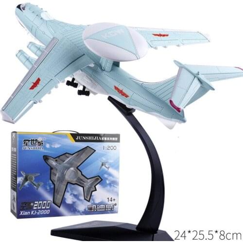 1:200 alloy early warning aircraft KJ-2000 military aircraft model,high simulation military aircraft toy,exquisite toy