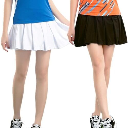 Women Solid Color With Lining 2 In 1 Mini Tennis Pleated Skirt Shorts Breathable Quick Dry Yoga Dance Fitness Girl Skirts Shorts