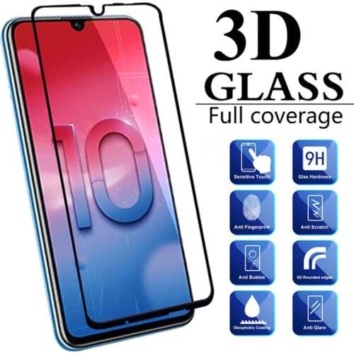 3D Full Cover Glass for Huawei Honor 10 lite Screen Protector Protective Glass Honor 10lite light 10i 20i P Smart 2019 Glas Film
