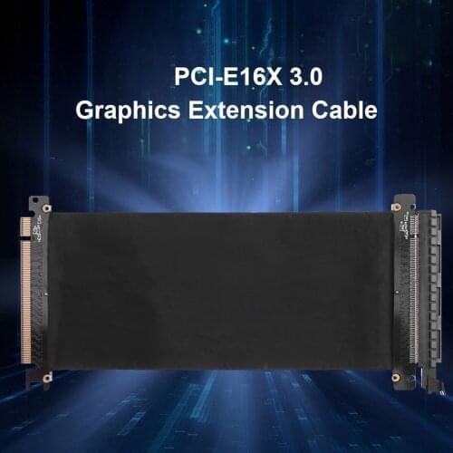 Fast Reading Writing Speed Low Loss PCI-E 16X Extension Cable Flexible PCI Express Graphics Card Riser Connector