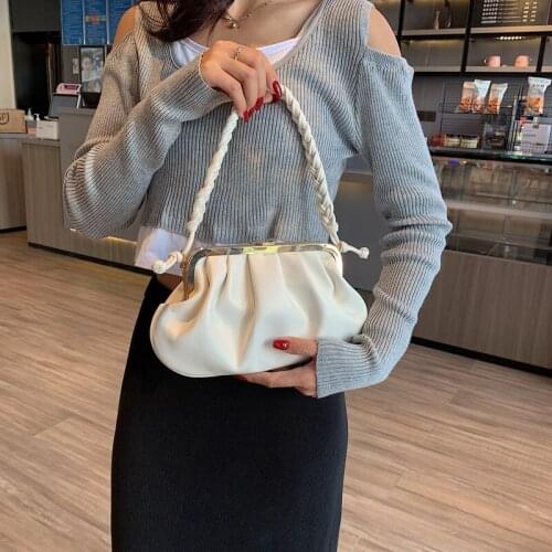 For Women 2022 Folds Shoulder Bag New Purses and Handbags Luxury Designer Crossbody Bags Women Satchel High Quality Cloud Bag