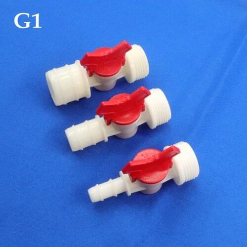 1~10pcs G1 1" Male Thread Turret Pagoda Joint Plastic ball valve Garden Hose Fittings lrrigation Pipe Water Switch Connector
