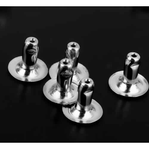 100pcs 6mm Pearls W/ Rivets Stud Button Leather Craft Bag Jeans Decor