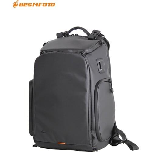 Besnfoto BX-D2001L Backpack Laptop Compartment Quick Side Access Waterproof Camera Bag For Hiking Traveling