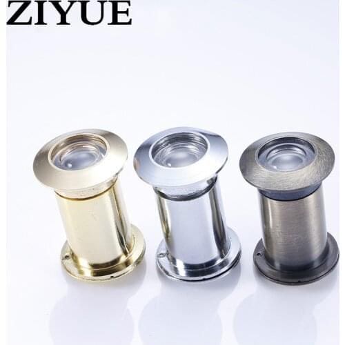 Free Shipping Leaf Zinc Alloy Anti-skid with Back Cover Metal Pee Hole Anti-theft Mirror Door peephole