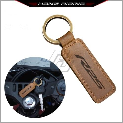 For yamaha YZF-R25 R25 Models Motorcycle Keychain Cowhide Key Ring