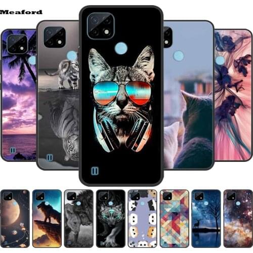 For OPPO Realme C21 C20 C11 C21Y C25 C25S Case Clear Bumper Coque Soft TPU Case For Realmi C2 Housing Cover RealmeC21 Shell