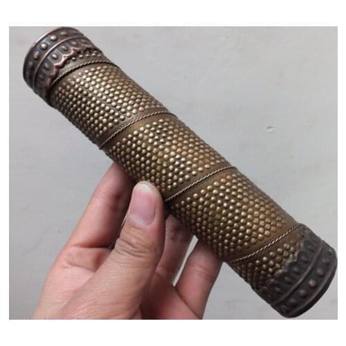 Details about 7.28"Chinese old bronze sculpture Kaleidoscope Collect
