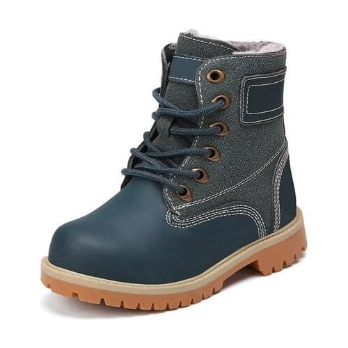 Childrens Boots Childrens Shoes Winter girls boys genuine leather riding boots wholesale hot new 2018 warm plush boots solid